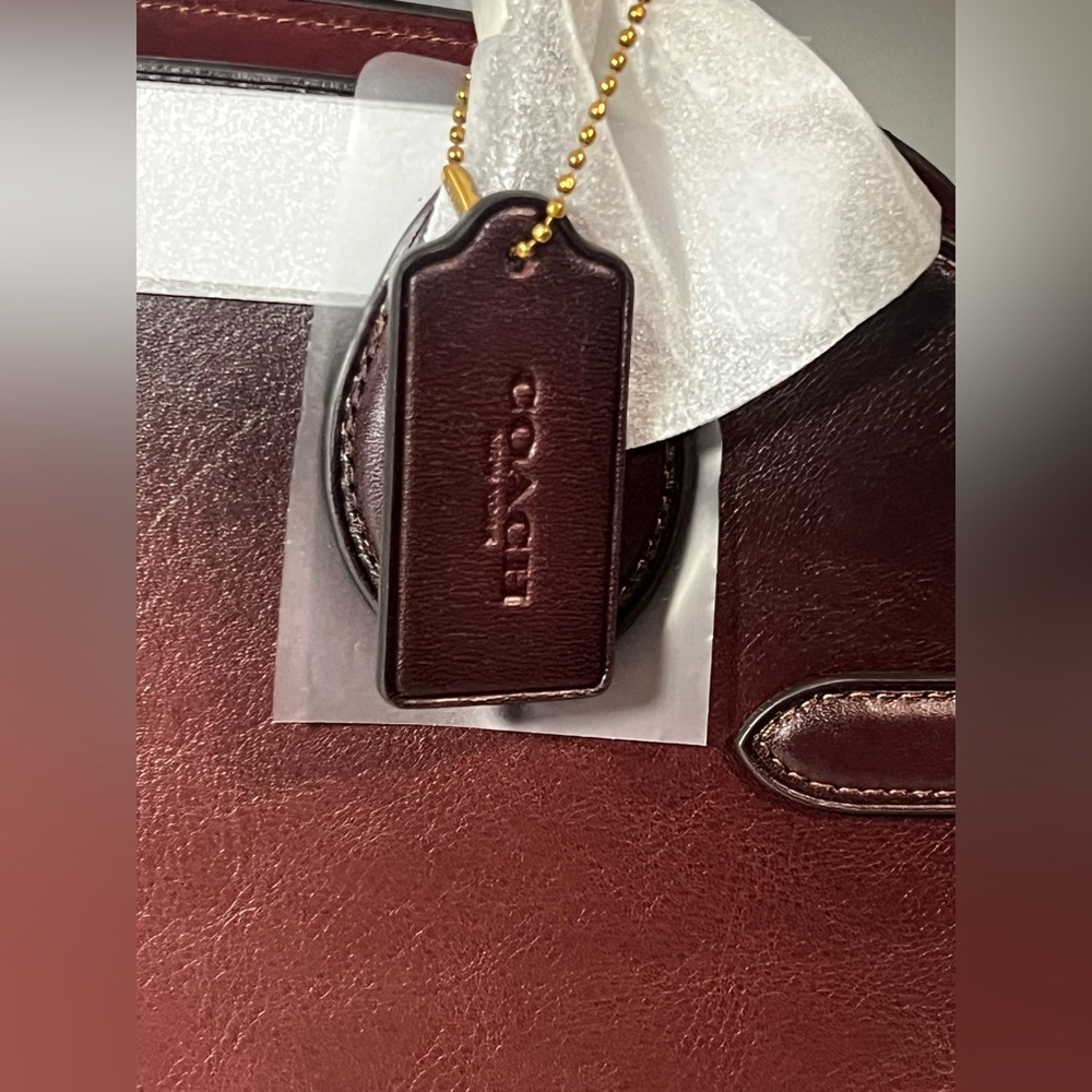 Coach Soft Empire Carryall Bag 40 Merlot - Picture 10 of 17